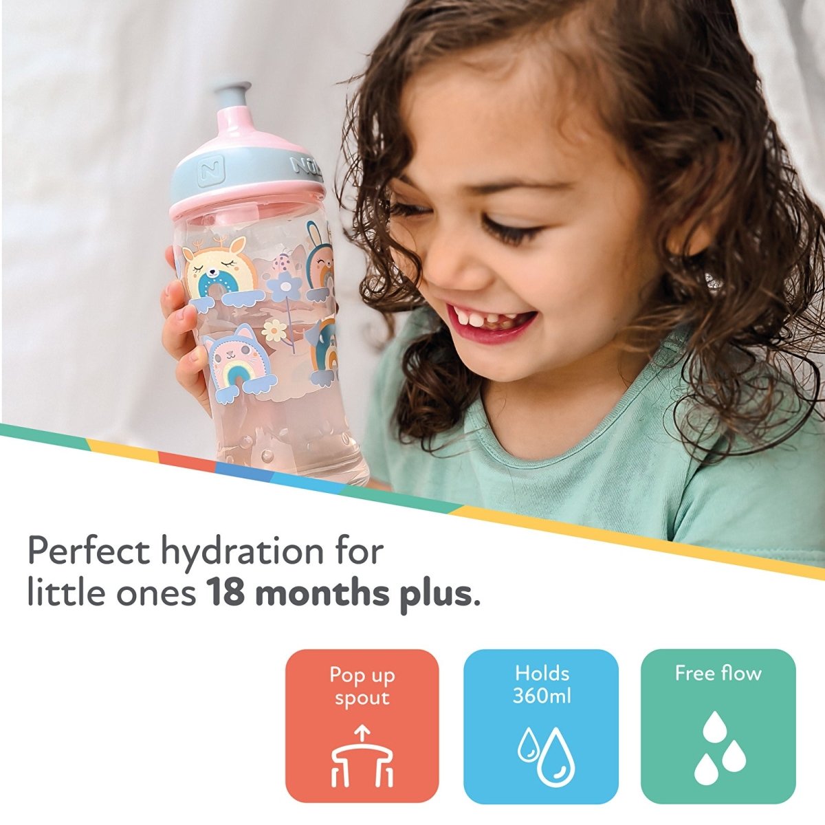 Nuby Super Slurp Twin Pack - Multicolour