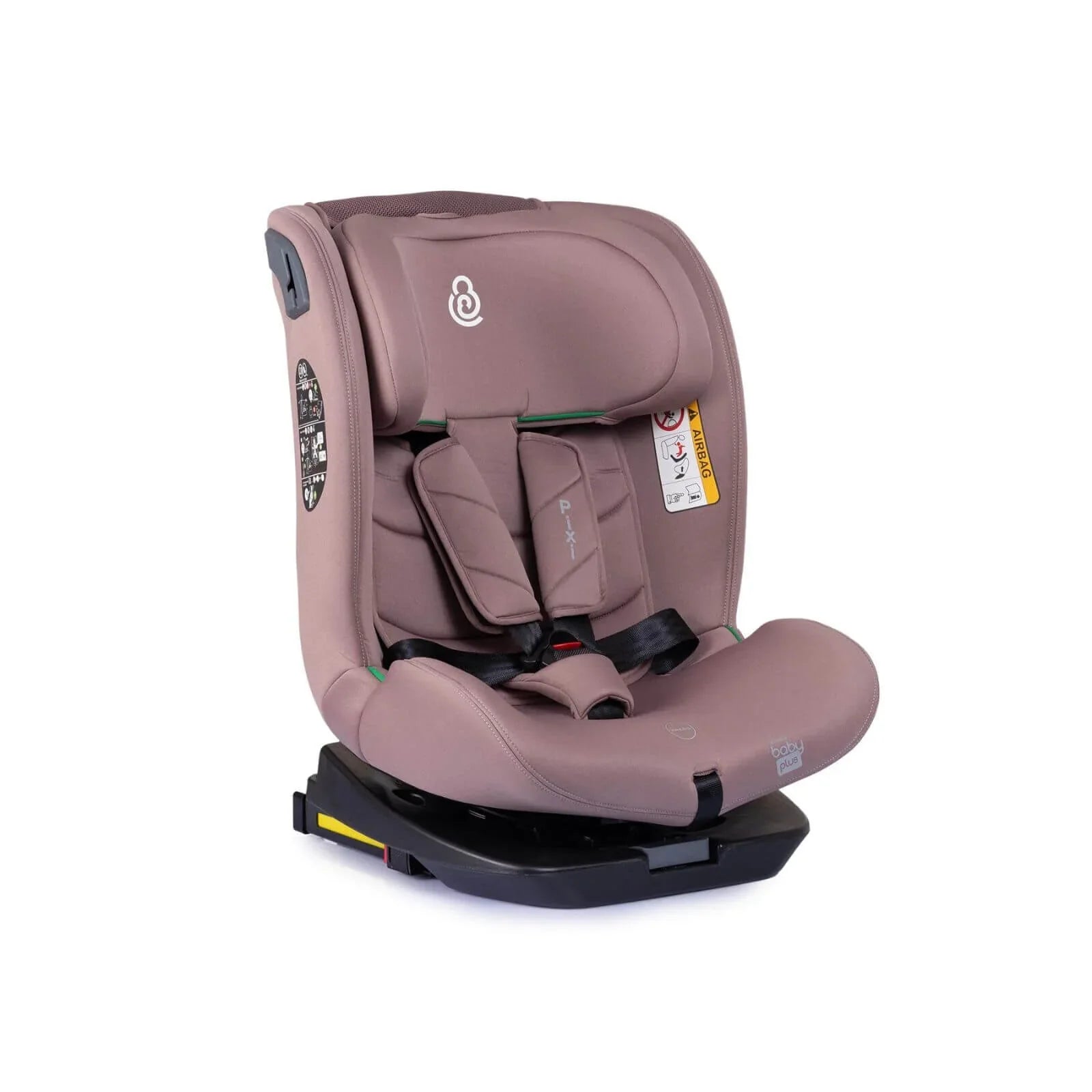 baby plus Pixi i-Size Group 0+/1/2/3 (Birth to 12 Years) Car Seat - Pink