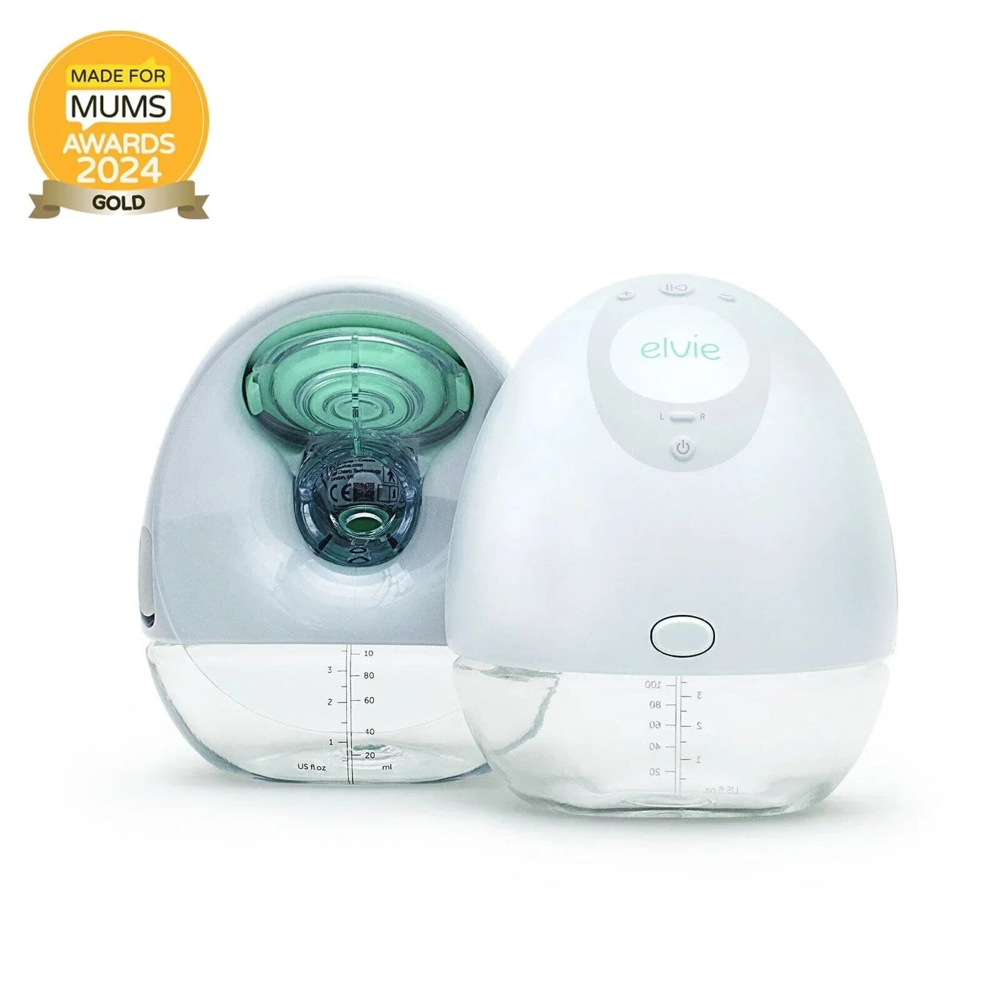 Elvie Pump Double Ultra-Quiet Wearable Electric Breast Pump