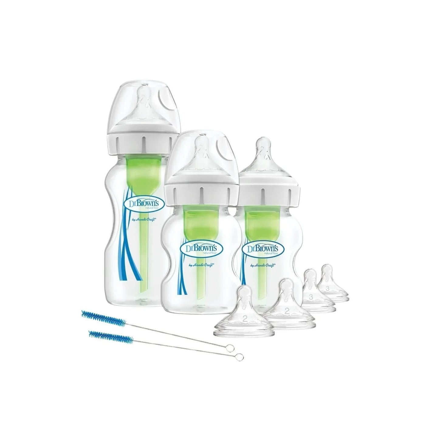 Dr. Brown's Options+ Anti-Colic Baby Bottle Wide Neck Starter Kit