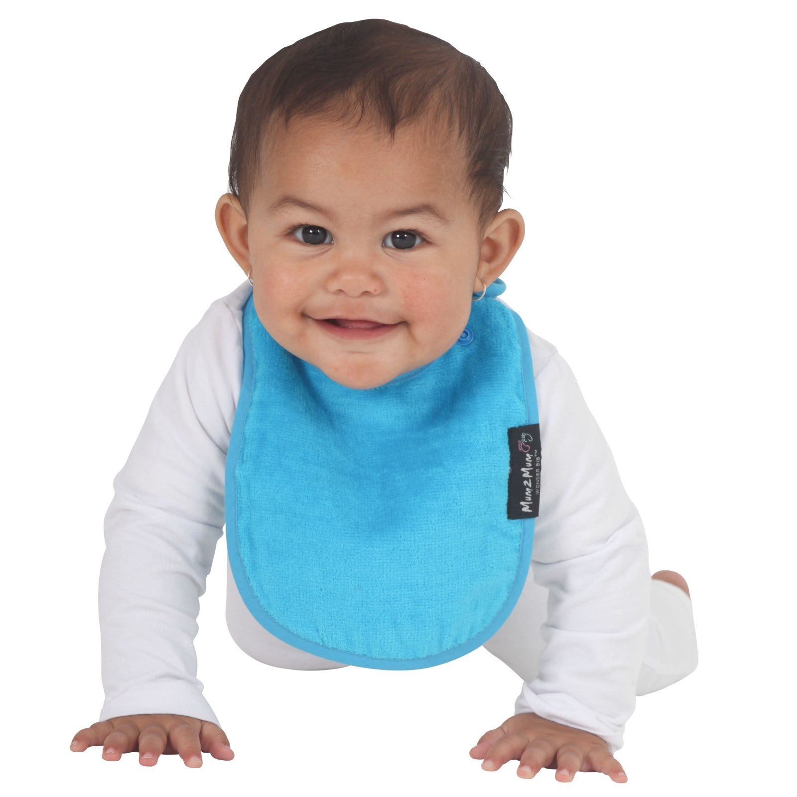 Mum 2 Mum Infant Wonder Bib - Teal Blue