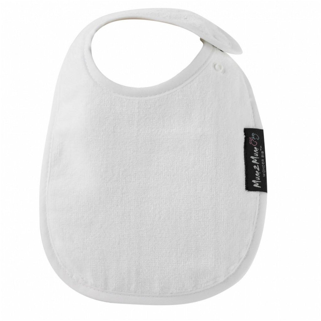 Mum 2 Mum Infant Wonder Bib - White
