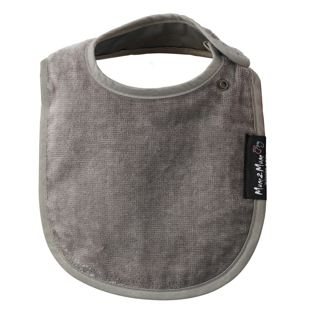 Mum 2 Mum Infant Wonder Bib - Mushroom Grey/Brown