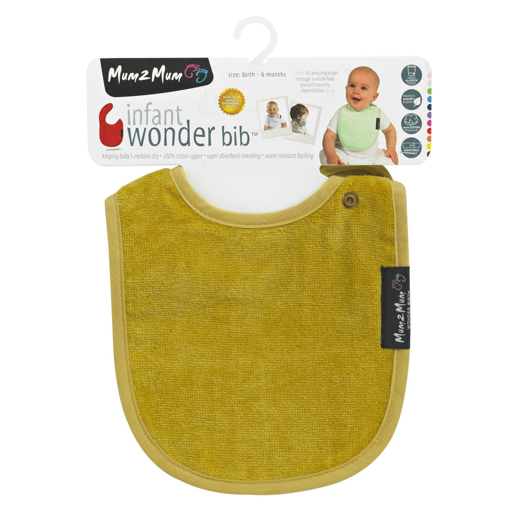 Mum 2 Mum Infant Wonder Bib - Mustard Yellow