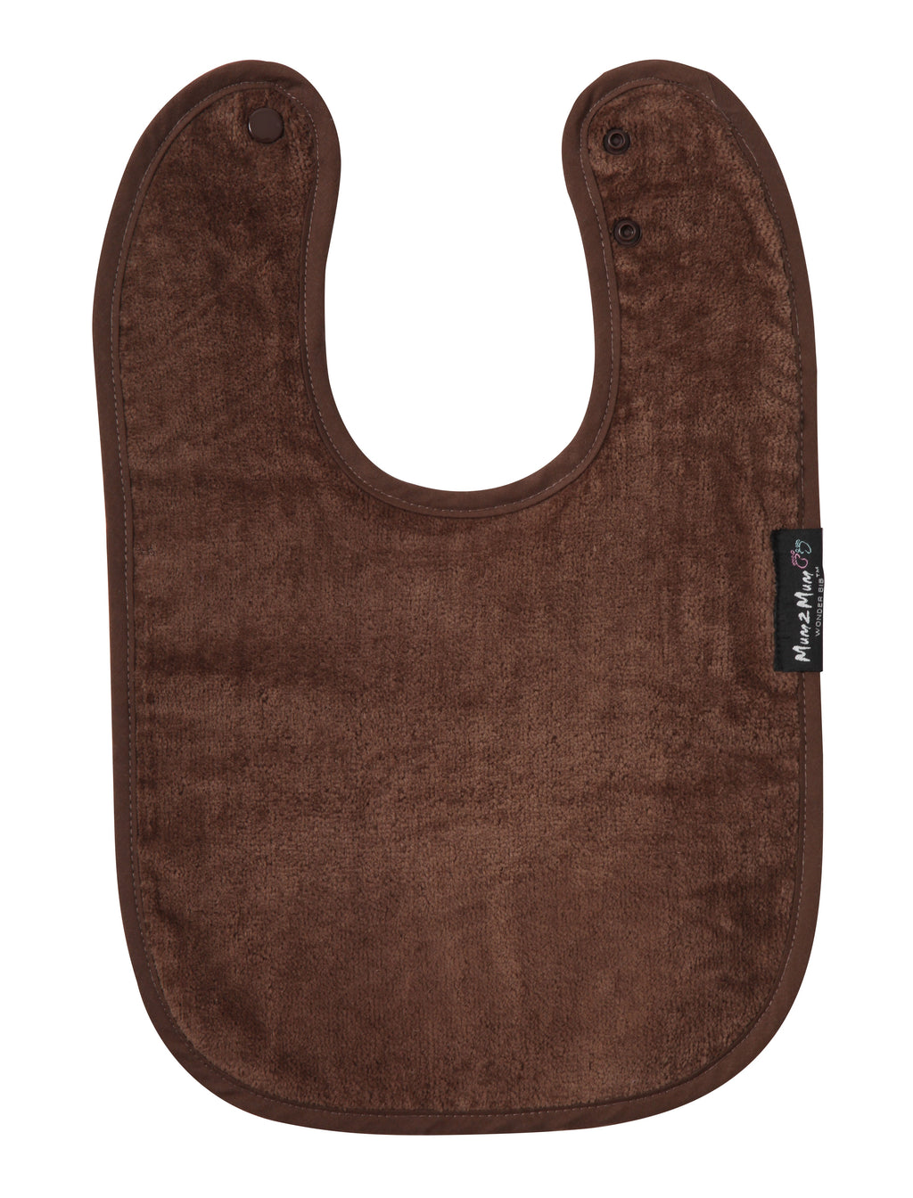 Mum 2 Mum Standard Wonder Bib - Chocolate Brown