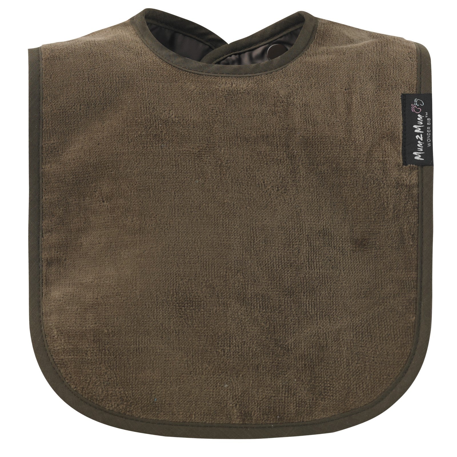 Mum 2 Mum Standard Wonder Bib - Chocolate Brown