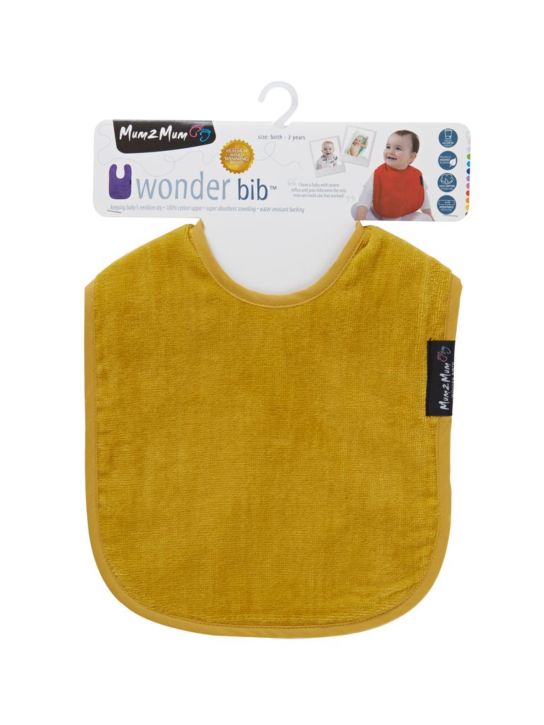 Mum 2 Mum Standard Wonder Bib - Mustard