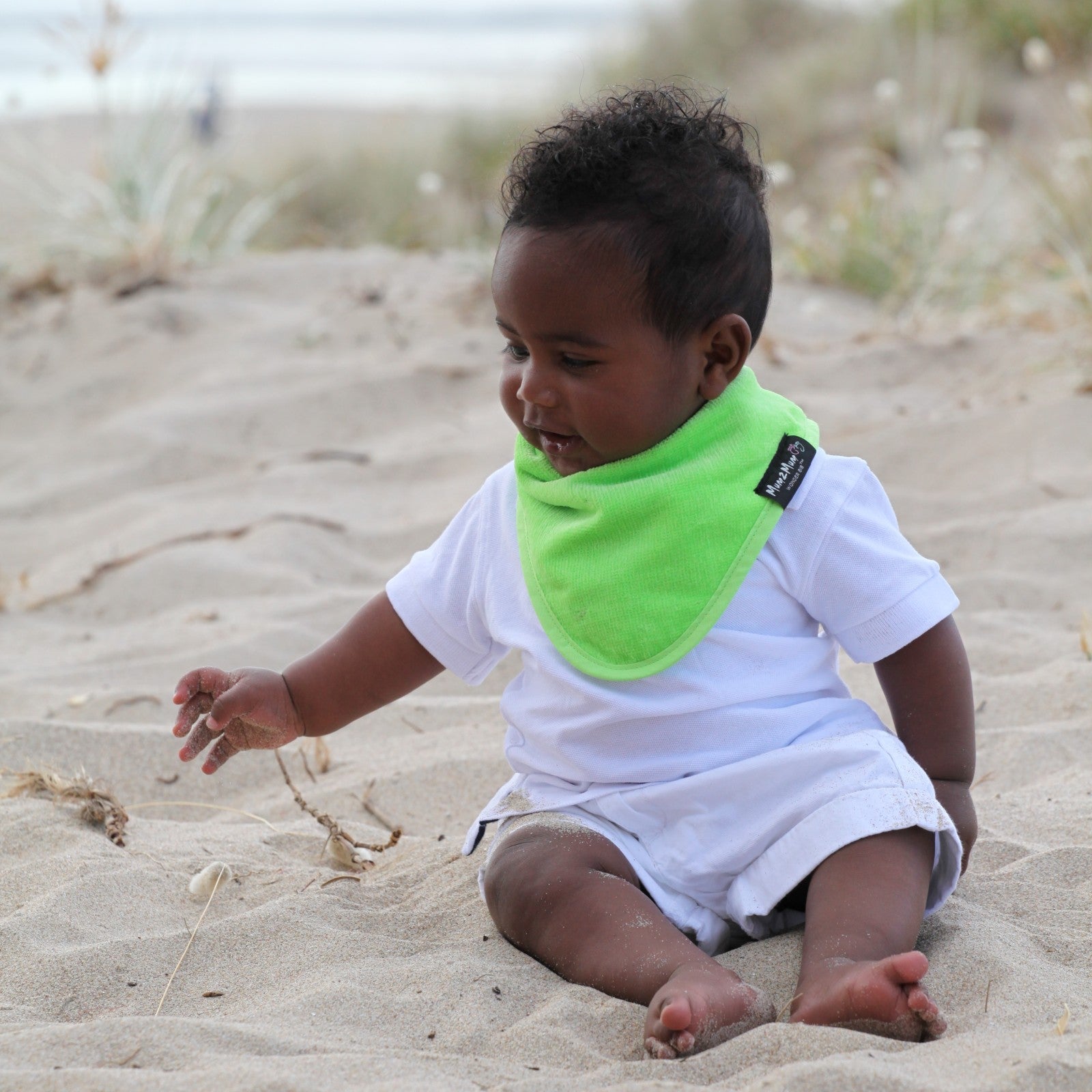 Mum 2 Mum Bandana Style Wonder Bib - Rust Orange