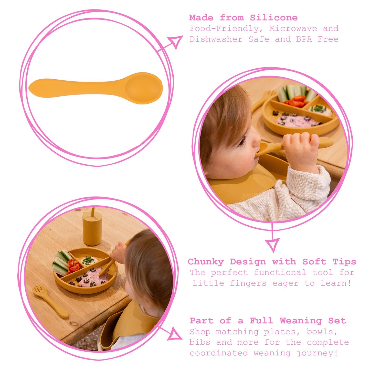 Silicone Baby Weaning Spoon