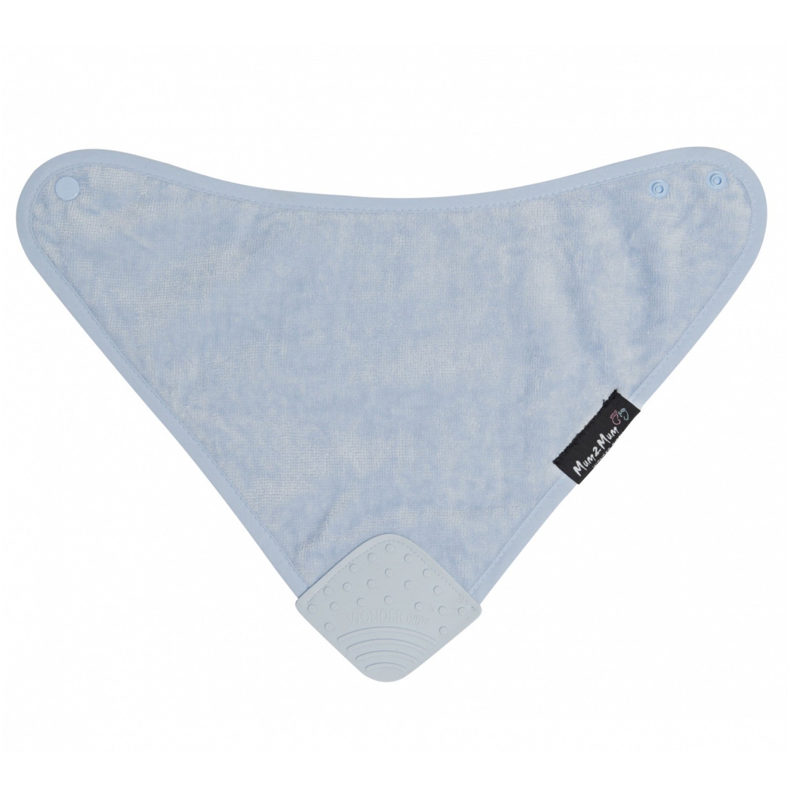 Mum 2 Mum Teething Bandana Wonder Bib - Baby Blue