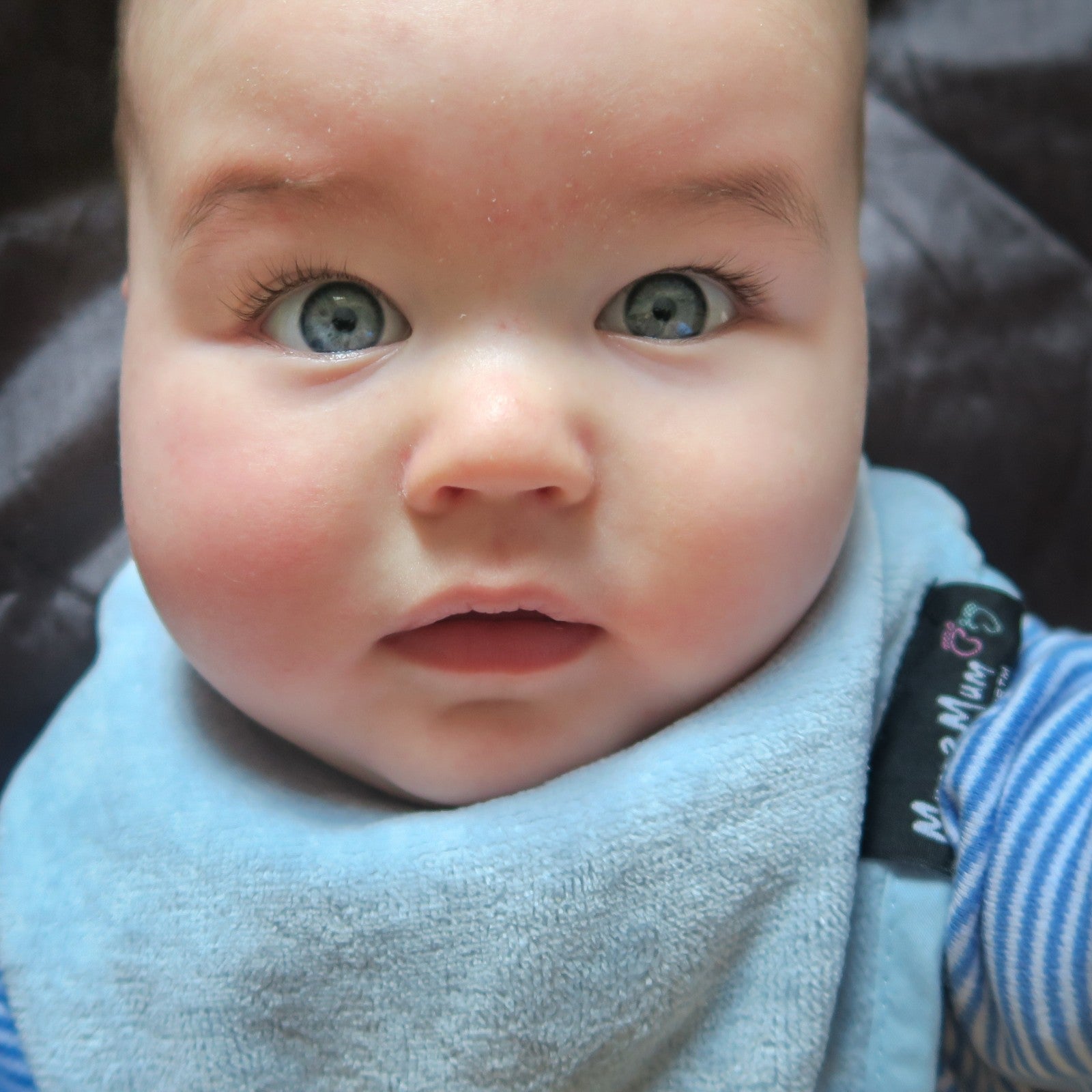 Mum 2 Mum Teething Bandana Wonder Bib - Baby Blue