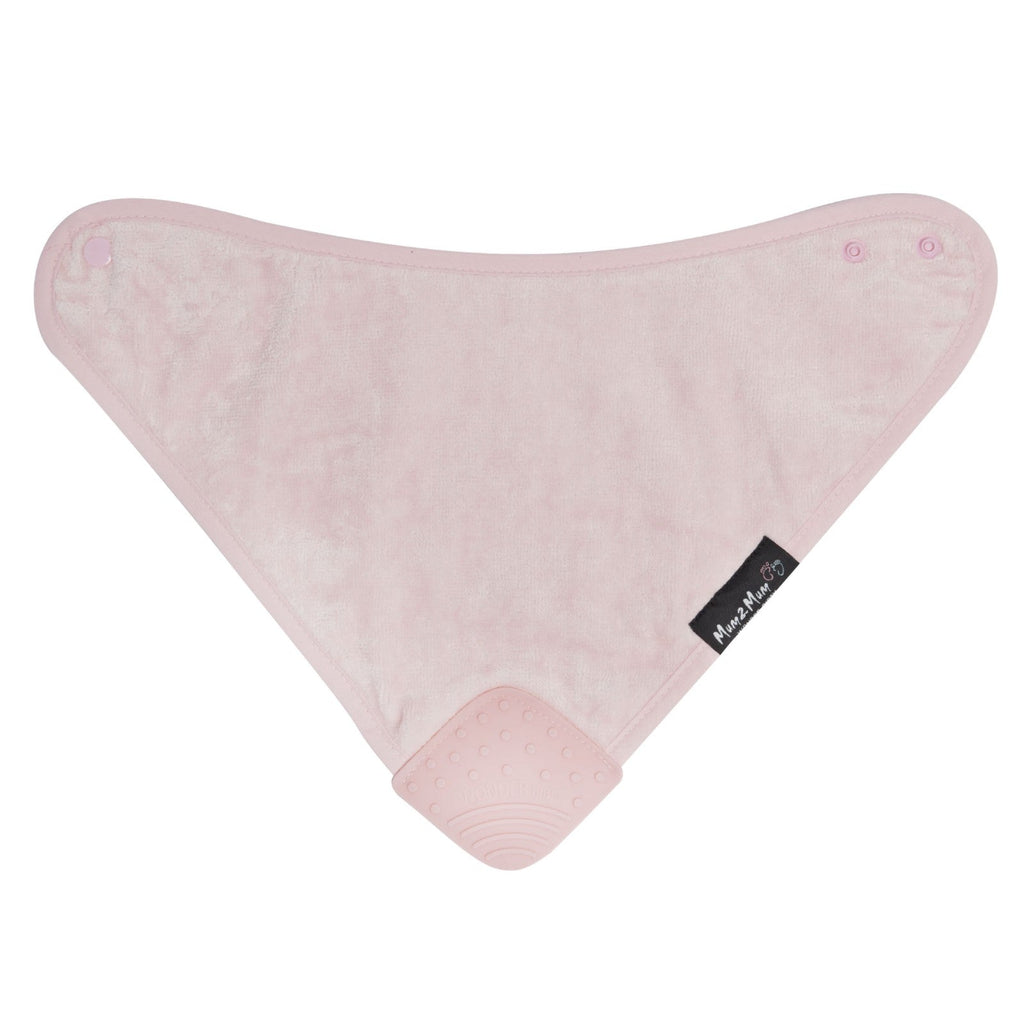 Mum 2 Mum Teething Bandana Wonder Bib - Baby Pink