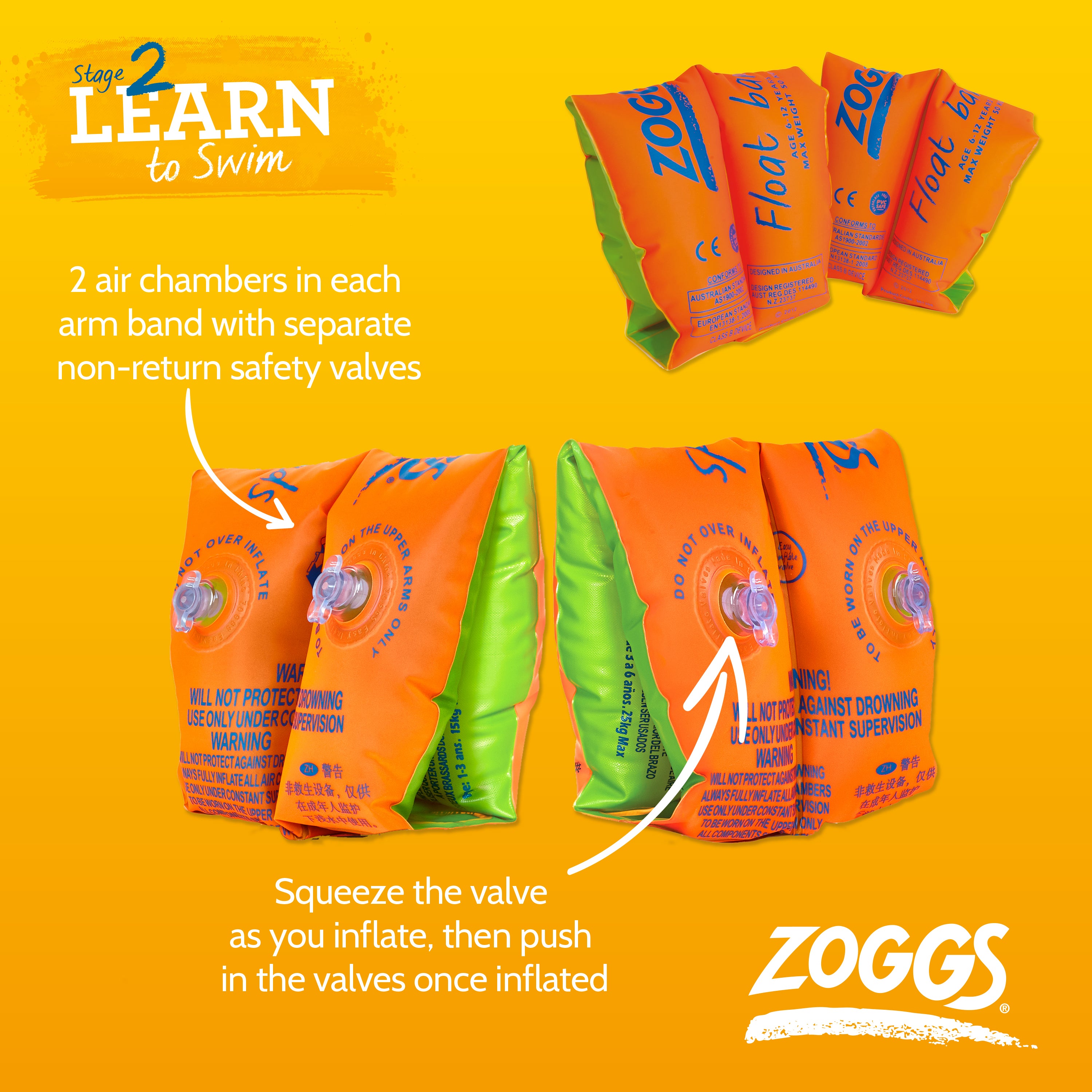 Zoggs Float Bands (1-3 years)
