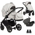Noordi Fjordi V1 Leather 3in1 with Joie i-Snug 2 Car Seat, Cloud