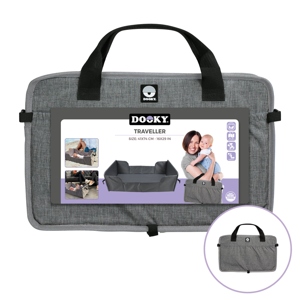 Dooky Portable Travel Cot (Grey)