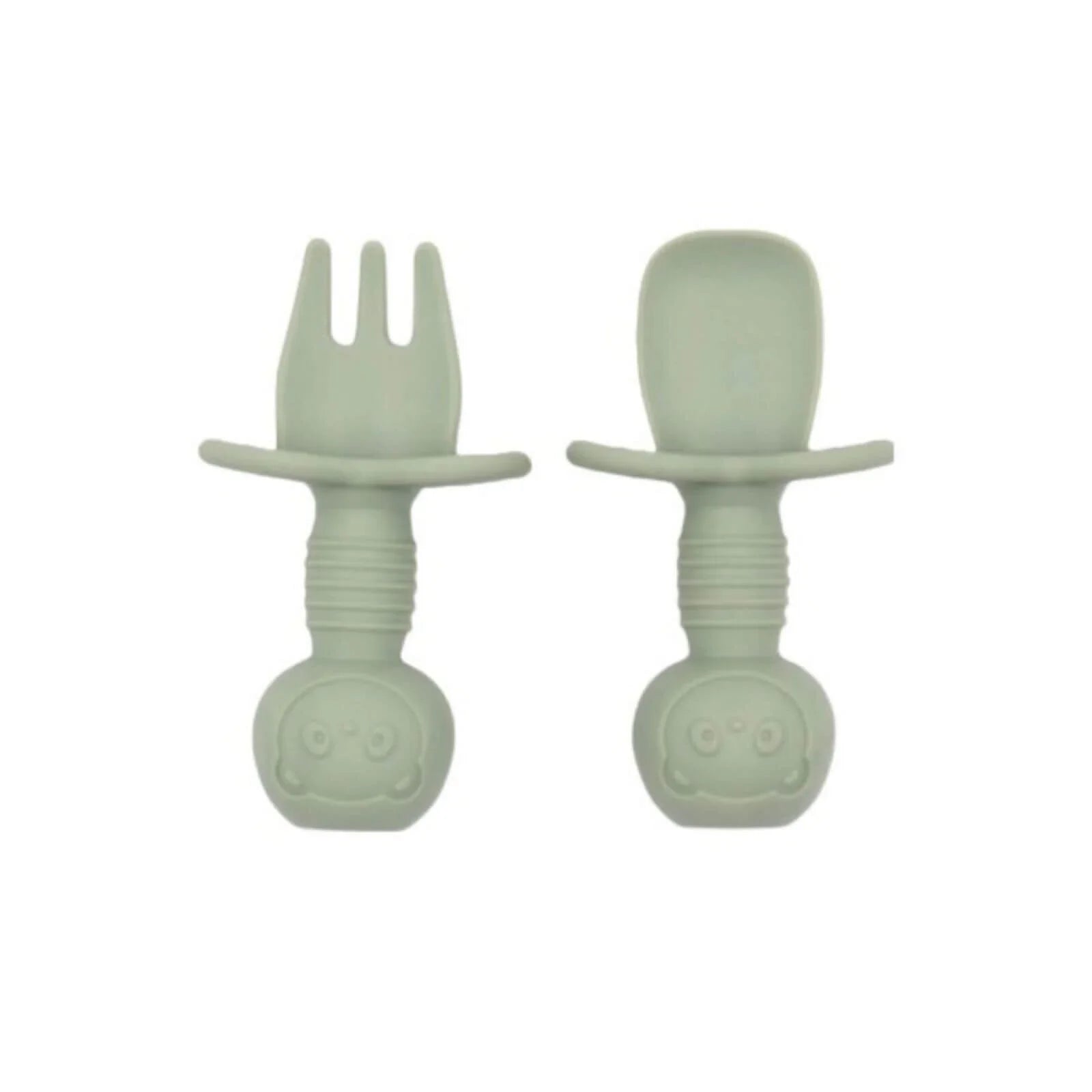 BLW Essentials Silicone Training Cutlery Set - Sage