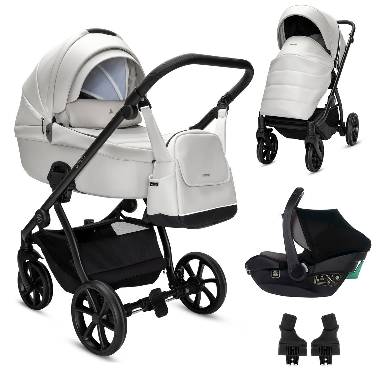 Noordi Fjordi V2 Leather 3in1 with Travel Carrier Car Seat