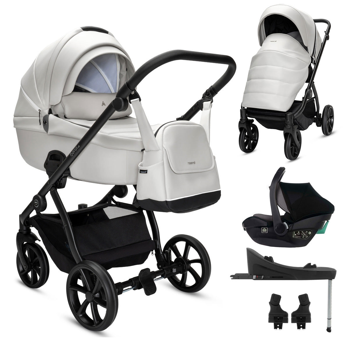 Noordi Fjordi V2 Leather 3in1 with Travel Carrier Car Seat