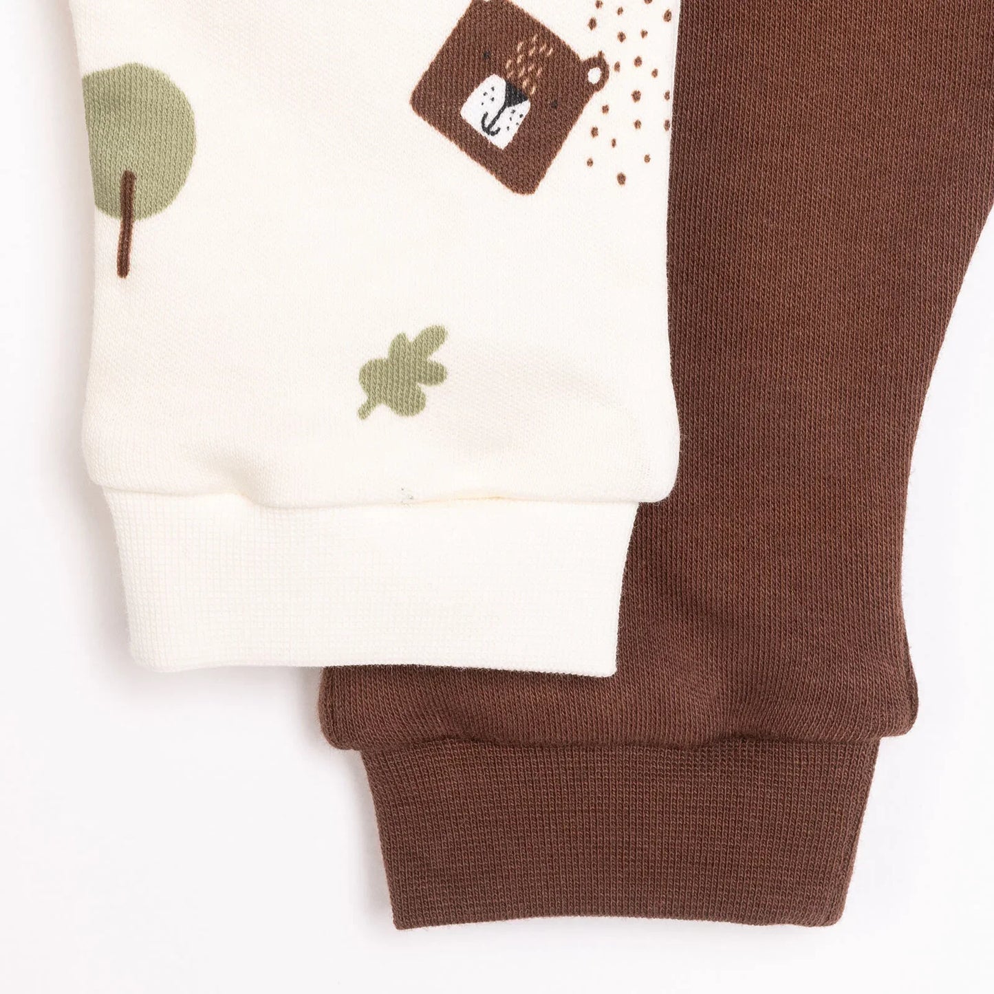 HelloBaby Baby Boy Footless Bottom 2 Pcs - Beige