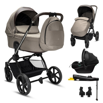 Noordi Sole V3 3in1 with Terra Car Seat, Arctic Mink