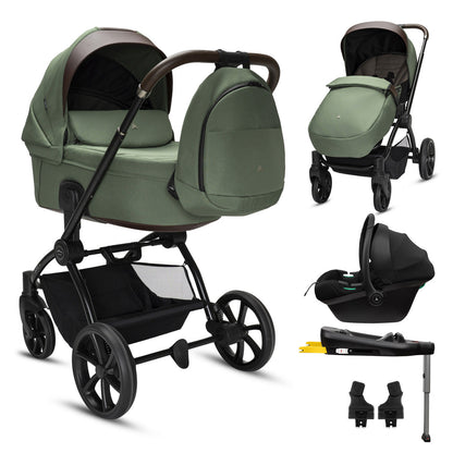 Noordi Sole V3 3in1 with Terra Car Seat, Woodland Green