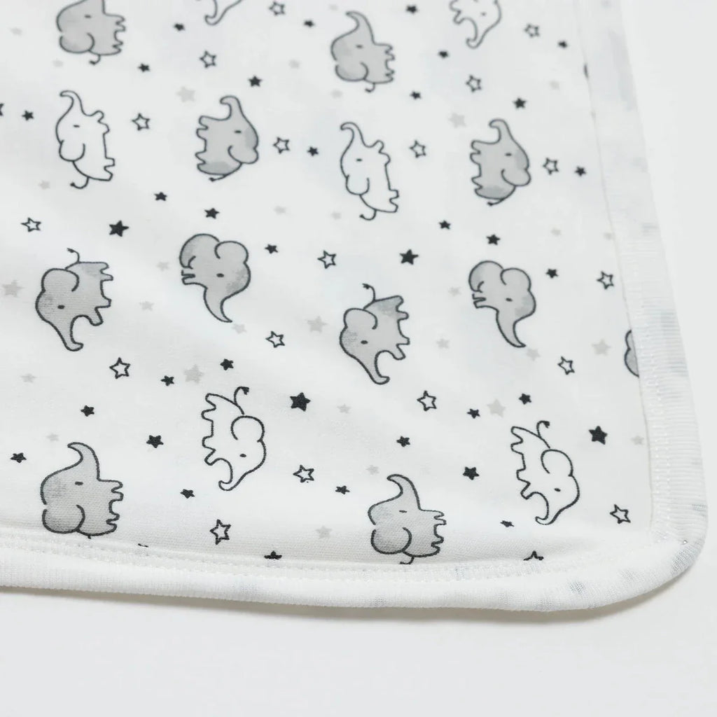 Little Dreams Boys Cotton Jersey Blankets - Ecru