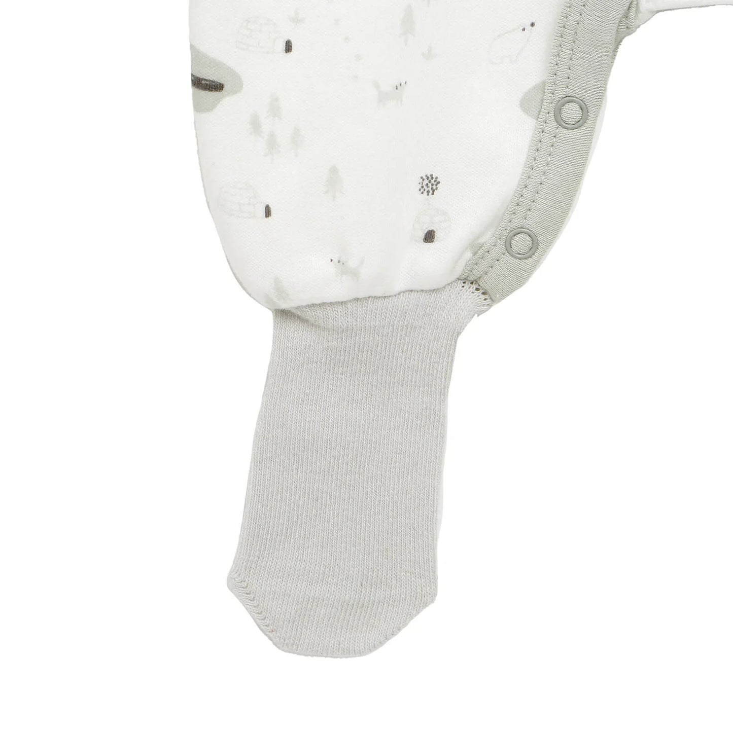 HelloBaby Newborn Baby Boy Footed Jumpsuit - Ecru