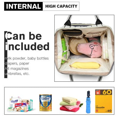 Black Multi Functional Baby Changing  Backpack