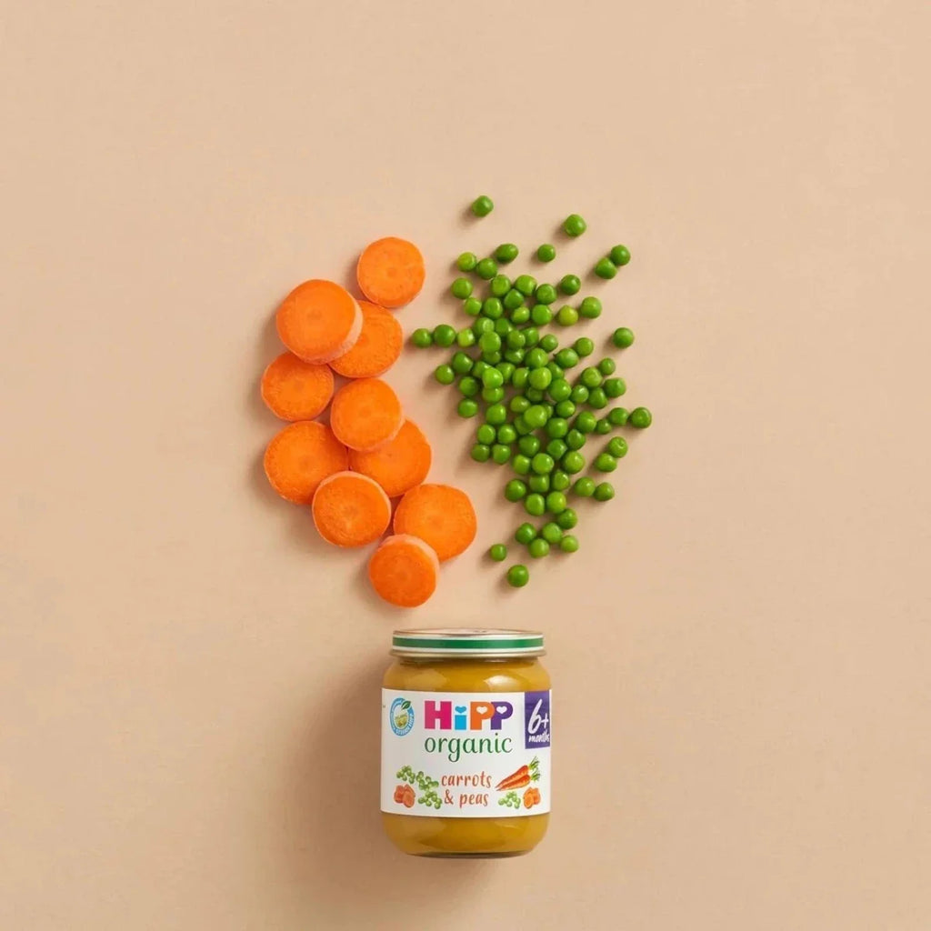 HiPP Organic Carrots & Peas Jar 6+ months 125g