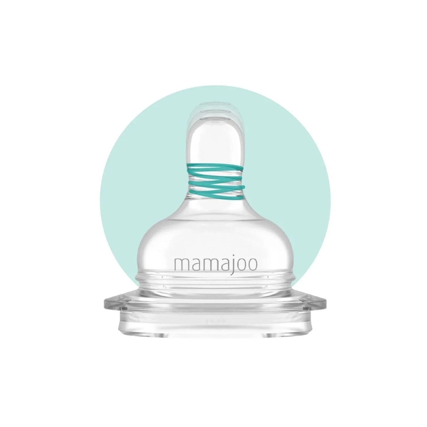 Mamajoo Anti-Colic PP Baby Bottle Medium Flow 6+ months 250ml - Silver