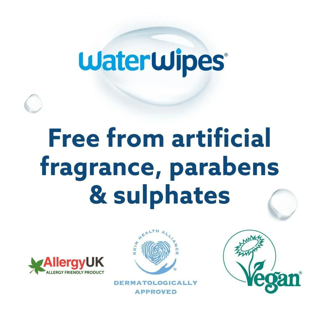 WaterWipes Sensitive Baby Wipes 60 pcs