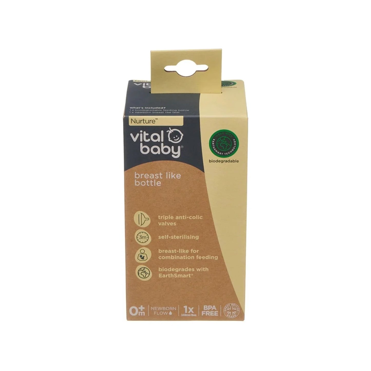 Vital Baby Nurture Breast Like Bottle 240ml
