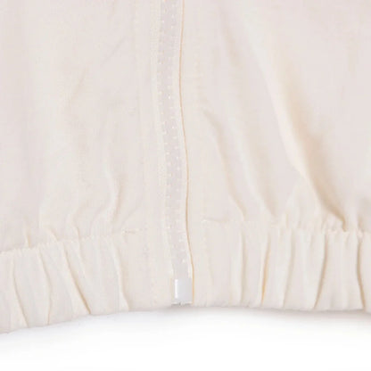 HelloBaby Girls Hooded Cardigan Crew Neck Long Sleeve - Ecru