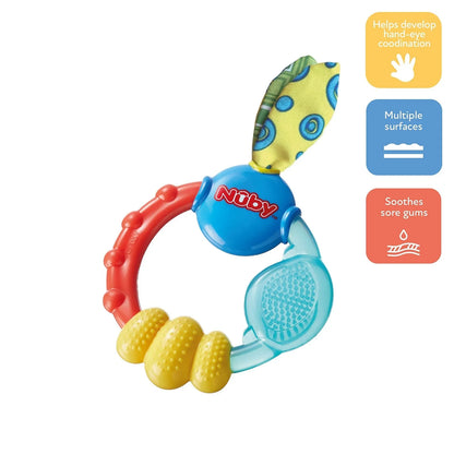 Nuby Wacky Teething Ring - Multicolour