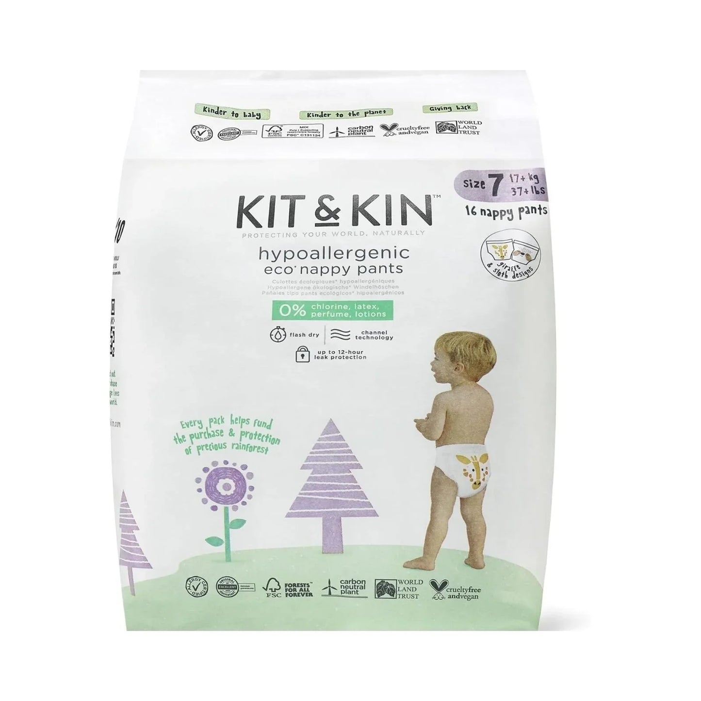 Kit & Kin Pull-Ups Size 7 - 16 nappies