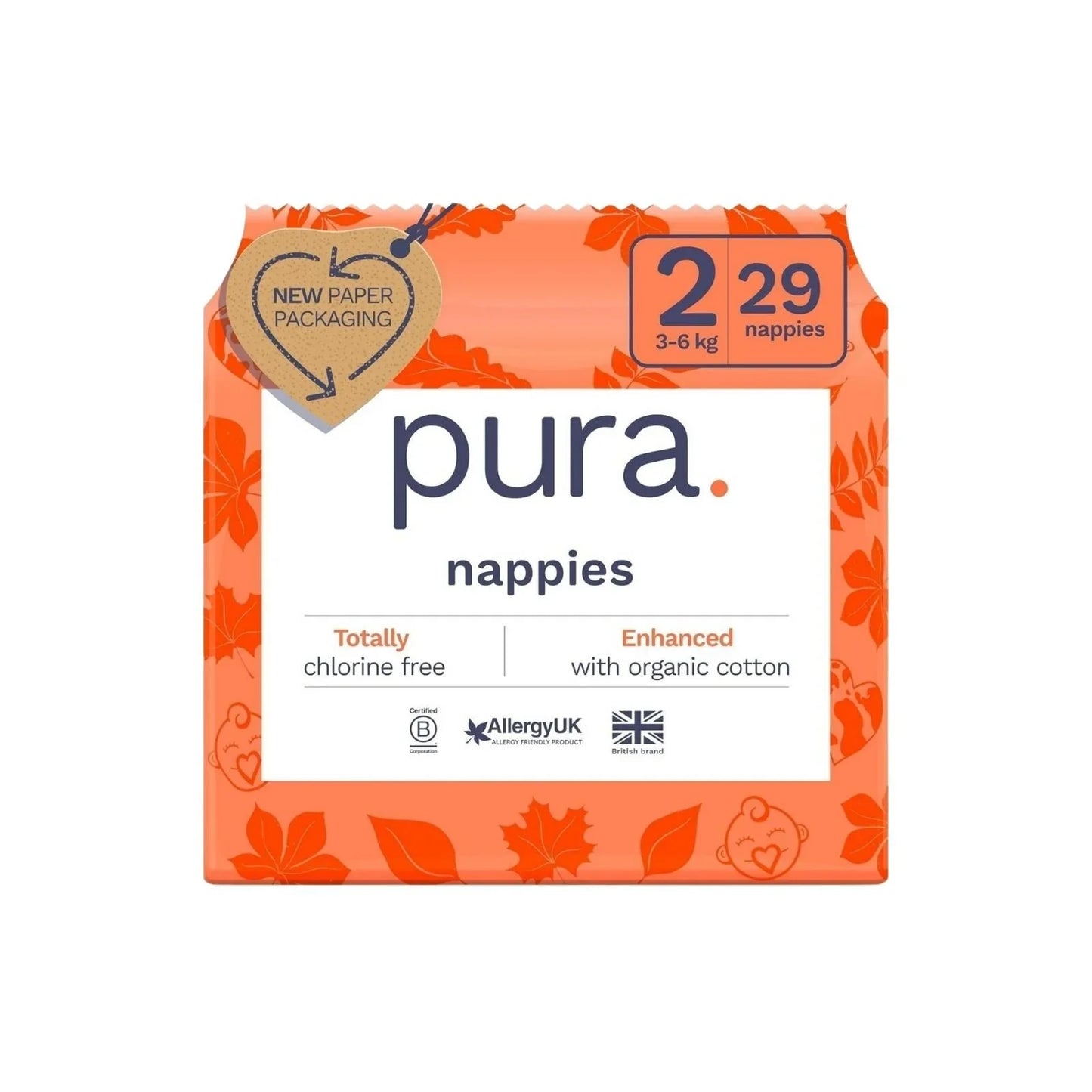 Pura Eco Nappy Size 2 - 29 nappies