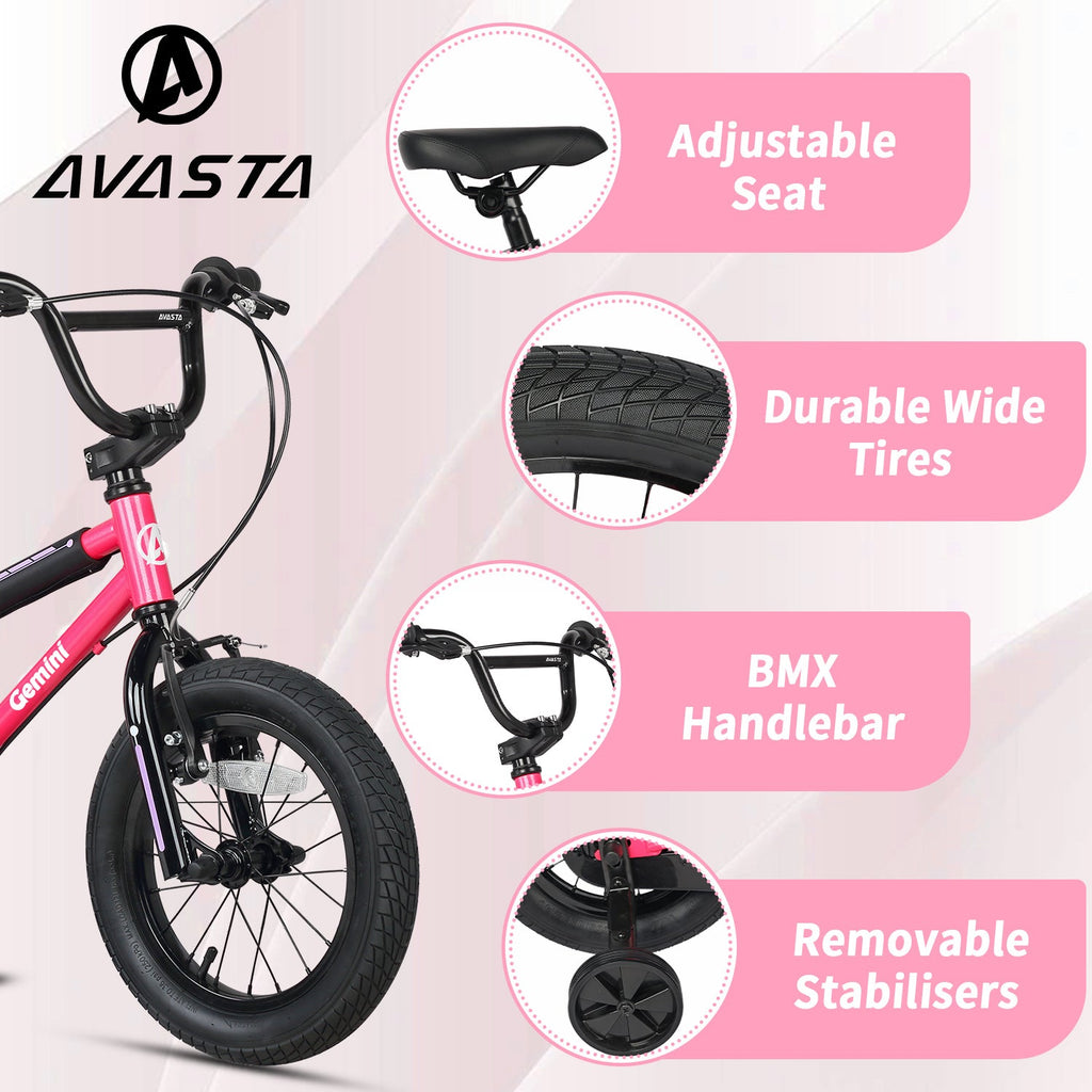 Glerc 12" BMX Style Kids Bike - Gemini