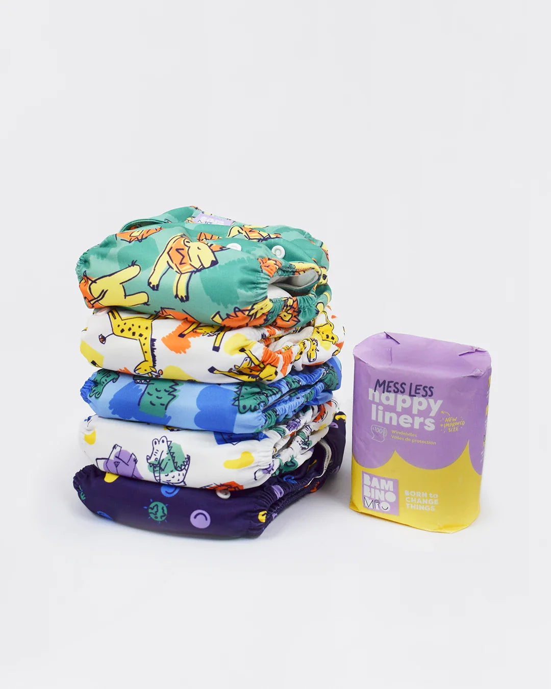 The Revolutionary Give-it-a-go 5 Nappy Bundle