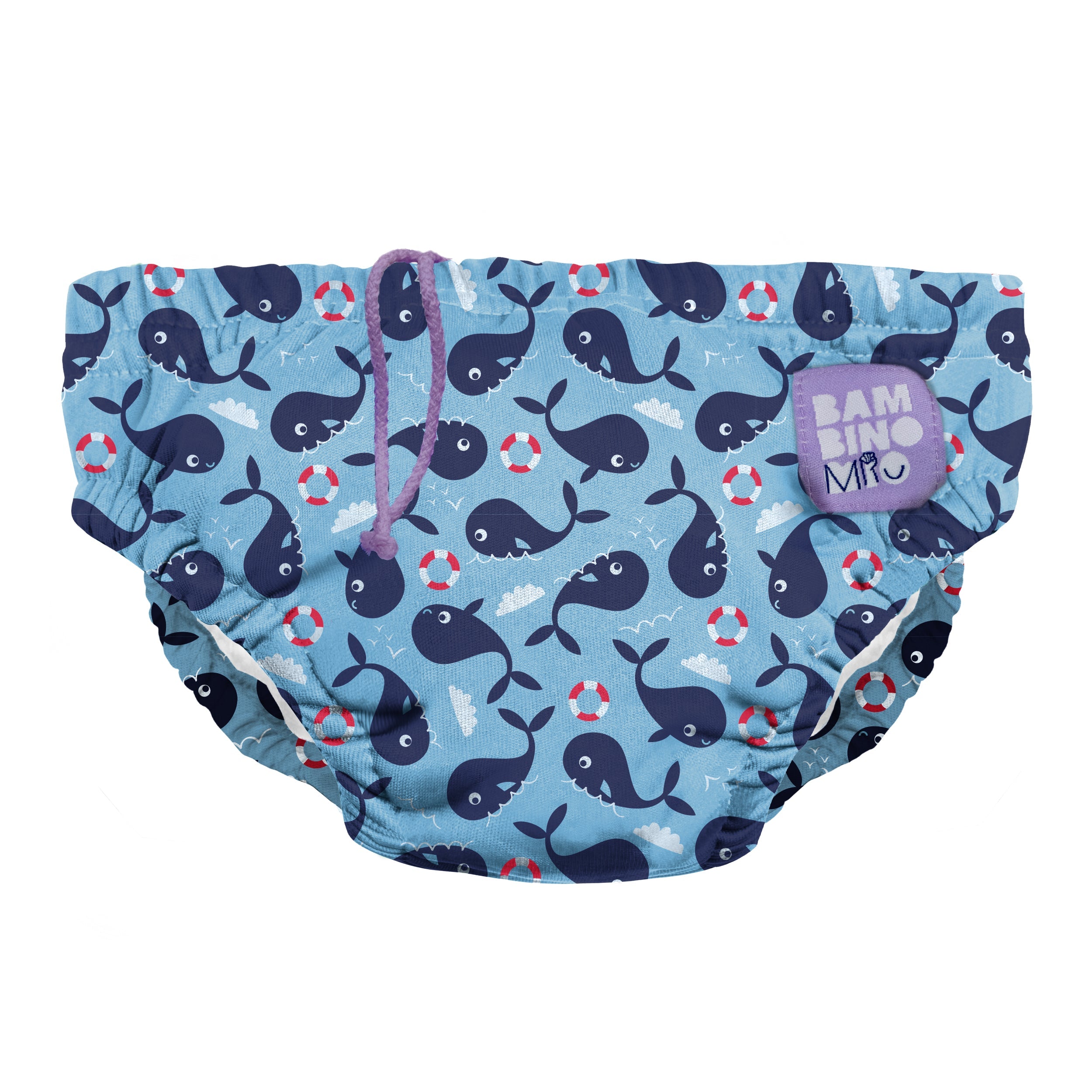 Reusable Swim Nappy in Blue Whale