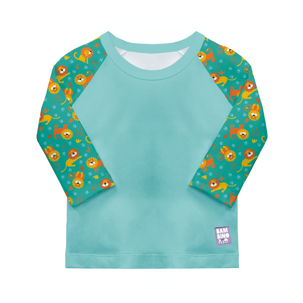 UPF 40+ Soft and Gentle Protective Swim Rash Vest in Cool Cats