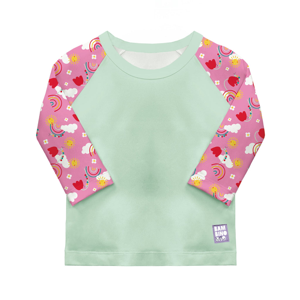 UPF 40+ Soft and Gentle Protective Swim Rash Vest in Happy Days