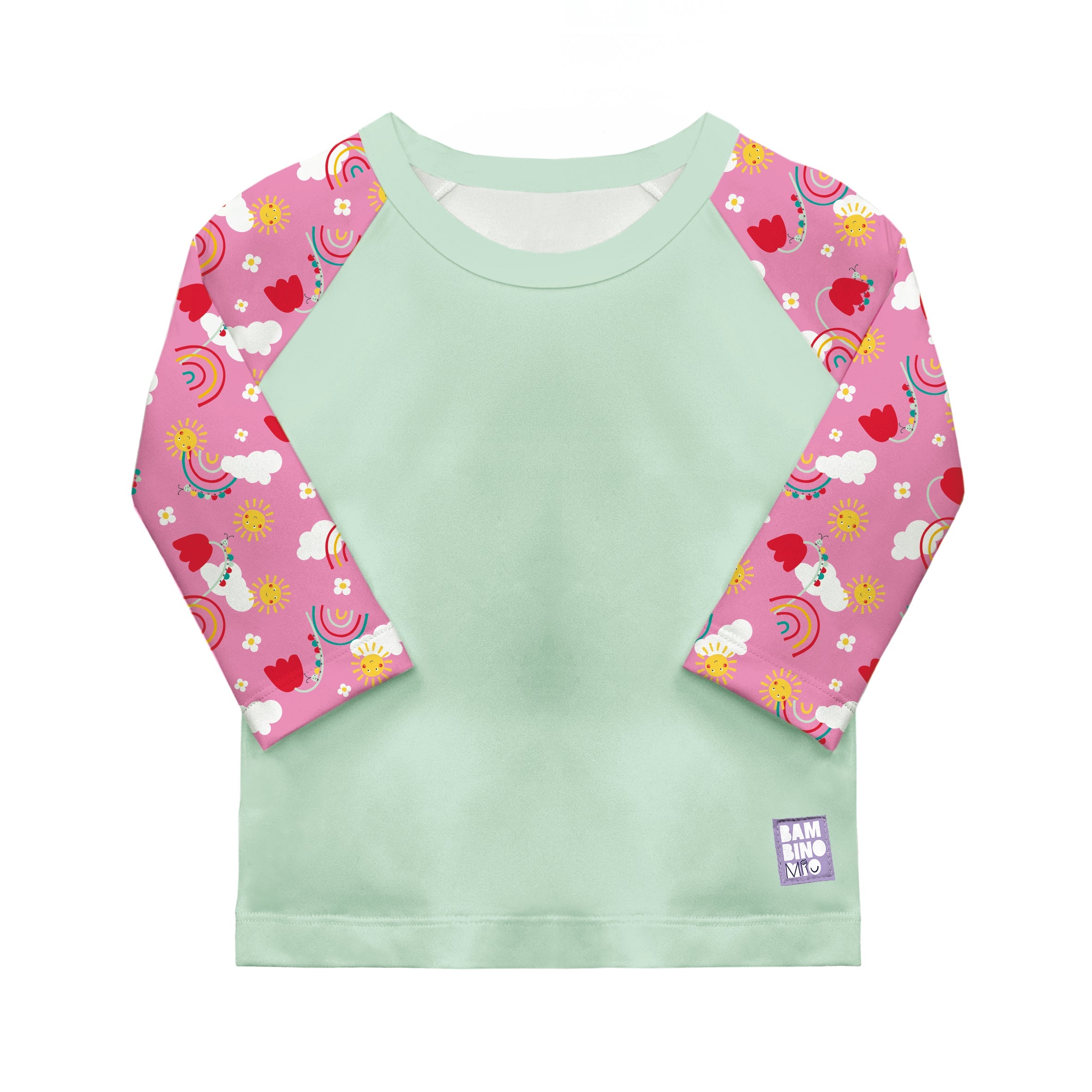 UPF 40+ Soft and Gentle Protective Swim Rash Vest in Happy Days