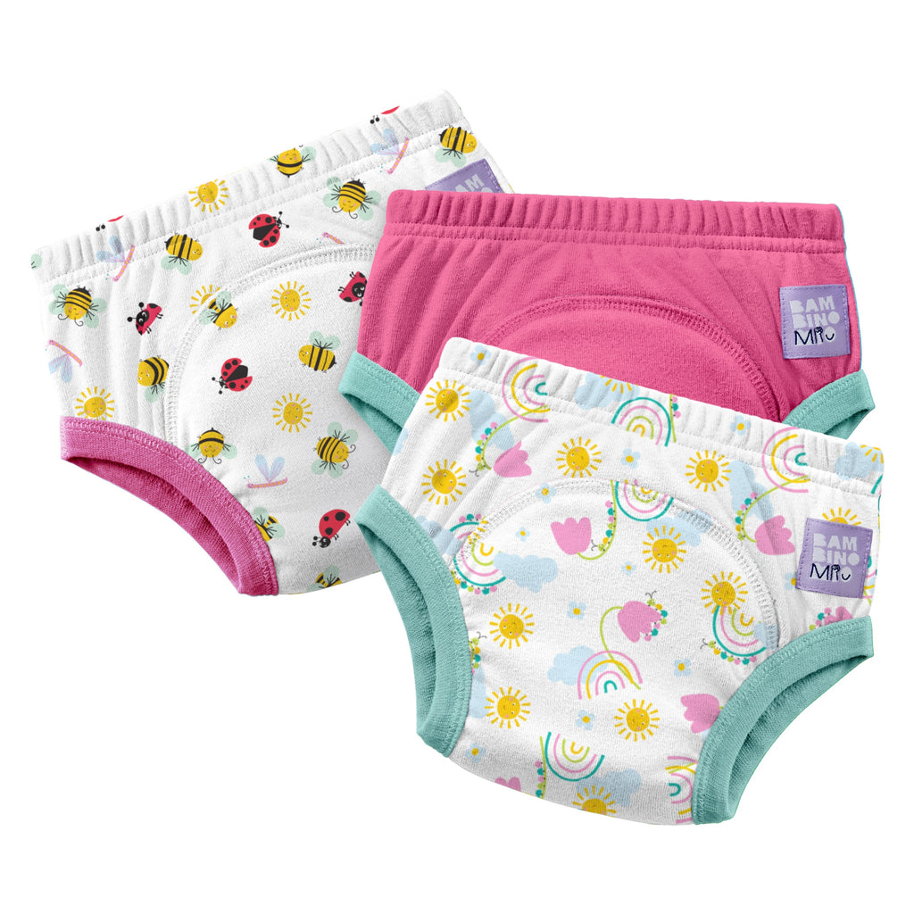 NEW: 3 Pack Reusable Potty Training Pants in Garden Party - Elite Design