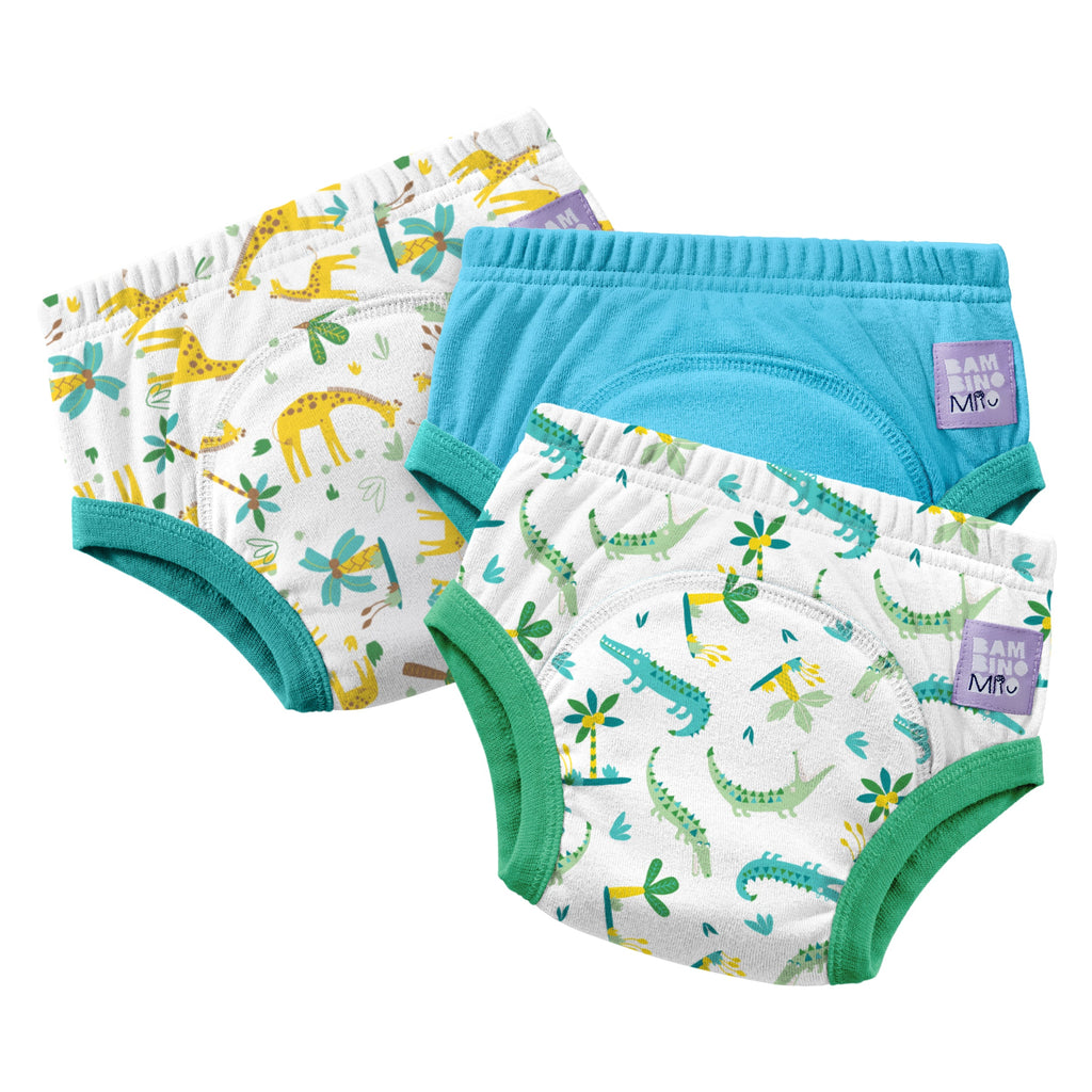 NEW: 3 Pack Reusable Potty Training Pants in Wild Life - Elite Design