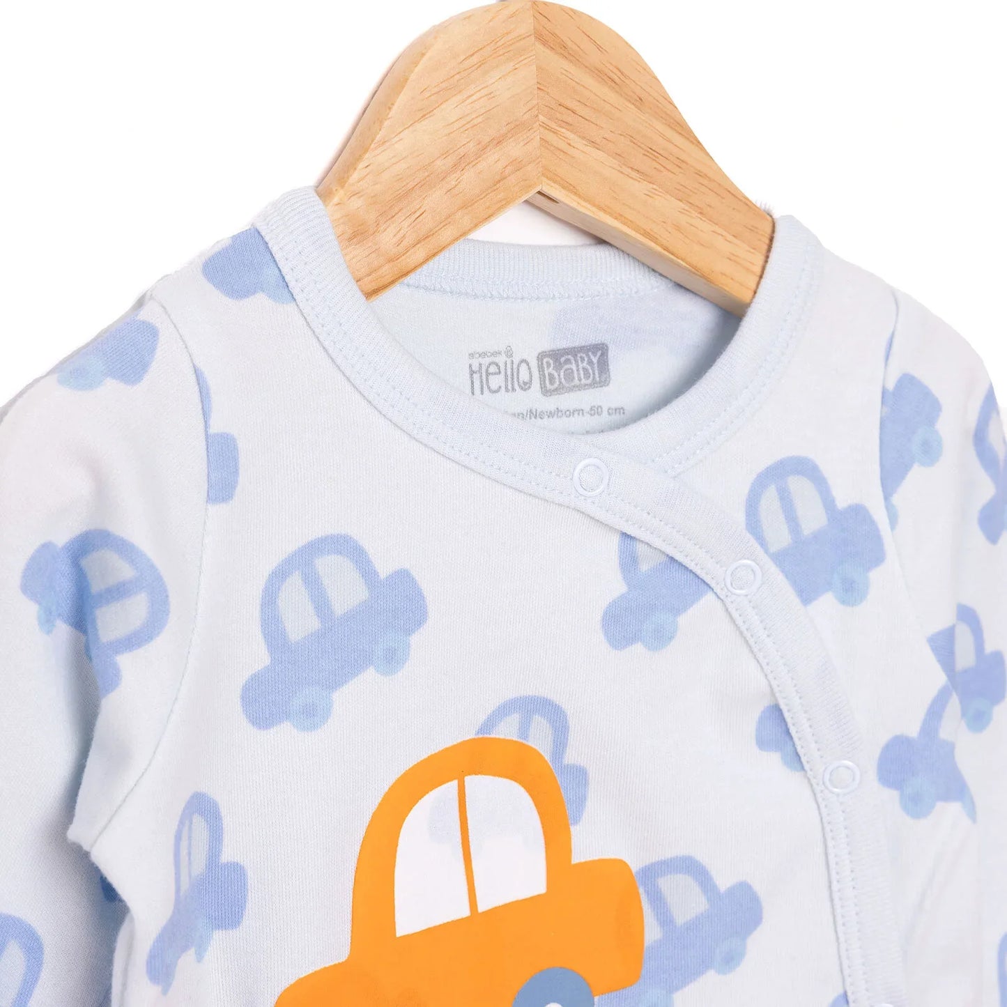 HelloBaby  Newborn Baby Boy  Footed Bottom - Blue