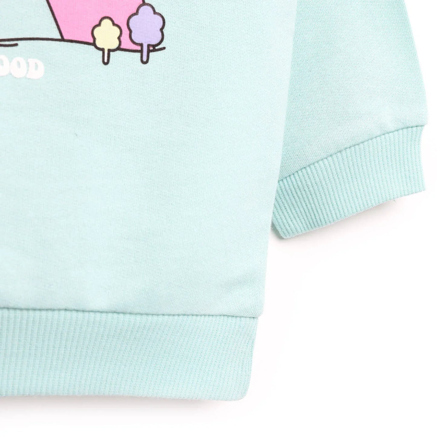 HelloBaby Baby Girl Basic Mint Sweatshirt - Multicolour