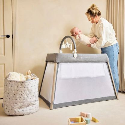 Ickle Bubba Scout 3-in-1 Travel Crib Cot & Playpen - Ash Grey