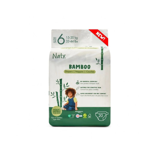 Naty Bamboo Viscose Baby Nappies Size 6 - 20 nappies