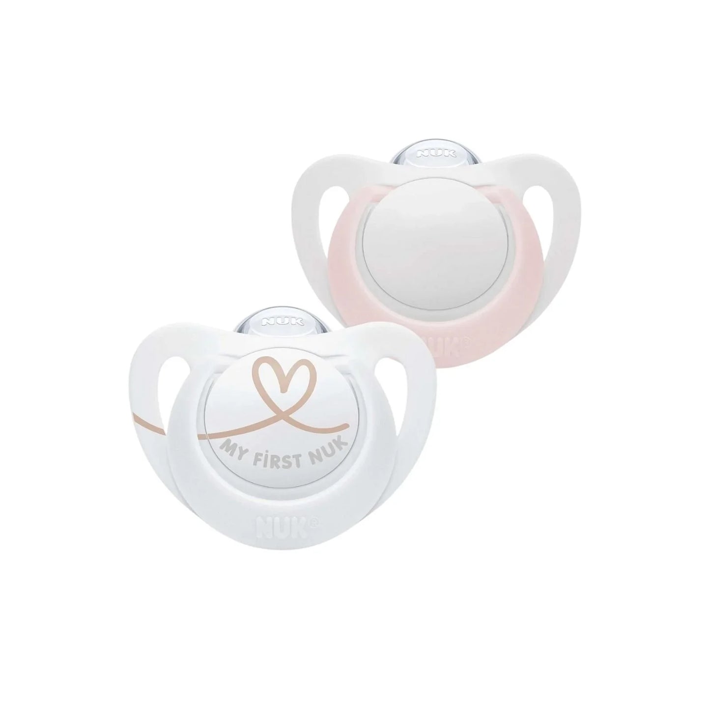 NUK Star Soother 0-6 months Pack of 2 - Pink