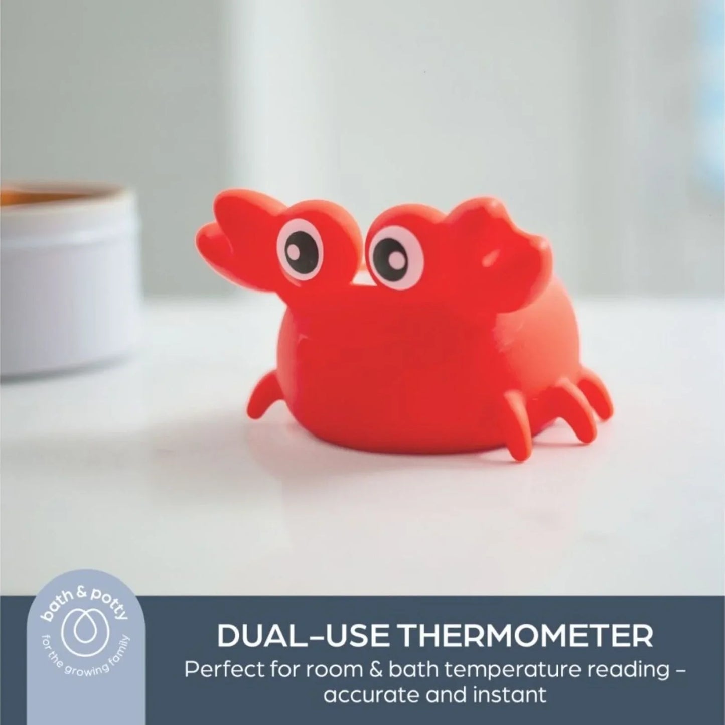 Dreambaby 2-in-1 Room & Bath Crab Thermometer